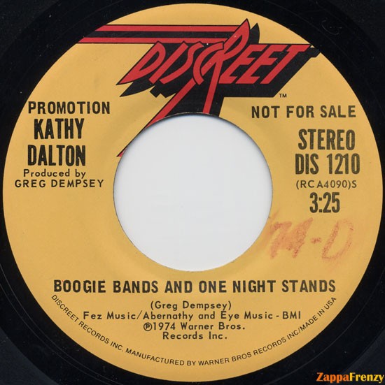 Boogie Bands And One Night Stands